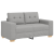 Set canapea, 3 piese, perne gri nor, textil GartenMobel Dekor