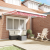 Marciză Retractabilă Automată cu Dungi Roșii și Albe 300x250 cm GartenMobel Dekor