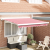 Marchiză Automată Retractabilă cu Dungi Roșii și Albe 350x250 cm GartenMobel Dekor