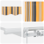 Marchiză Manuală Retractabilă cu Dungi Multicolore 350x250 cm GartenMobel Dekor