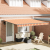 Marchiză retractabilă automată galbenă și portocalie 400x300 cm GartenMobel Dekor