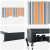 Awning Retractabil Automatic cu Dungi Multicolore 400x300 cm GartenMobel Dekor
