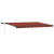 Marchiză retractabilă manuală cu LED, portocalie și maro, 500x300 cm GartenMobel Dekor