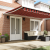 Marciză retractabilă automată portocalie și marron 500x300 cm GartenMobel Dekor