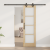 Ușă glisantă  cu set de hardware 'ORKDAL'Lemn masiv și sticlă GartenMobel Dekor