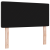 Cap de pat LED cu buton din cristal negru 100 cm catifea GartenMobel Dekor