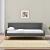 Canapea Dona cu saltea tesatura gri inchis [en.casa] HausGarden Leisure