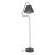 Stehleuchte Gateshead E27 Metall Textil Schwarz / Grau [lux.pro] HausGarden Leisure