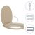 Capac WC cu închidere silențioasă, bej, oval GartenMobel Dekor