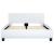 Cadru de pat cu LED, alb, 140 x 200 cm, piele ecologică  GartenMobel Dekor