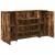 Birou de recepție stejar afumat 180x50x103,5 cm lemn prelucrat GartenMobel Dekor