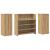 Birou de recepție Stejar Artisan 180x50x103,5 cm Lemn prelucrat GartenMobel Dekor