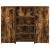 Birou de recepție stejar afumat 135x50x103,5 cm lemn prelucrat GartenMobel Dekor