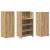 Birou de recepție Stejar Artisan 135x50x103,5 cm Lemn prelucrat GartenMobel Dekor
