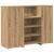 Birou de recepție Stejar Artisan 135x50x103,5 cm Lemn prelucrat GartenMobel Dekor