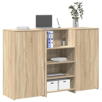 Birou de recepție Stejar Sonoma 155x50x103,5 cm Lemn prelucrat GartenMobel Dekor