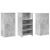 Birou de recepție Gri beton 155x50x103,5 cm Lemn prelucrat GartenMobel Dekor