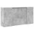 Birou de recepție Gri beton 200x50x103,5 cm Lemn prelucrat GartenMobel Dekor