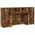 Birou de recepție stejar afumat 200x50x103,5 cm lemn prelucrat GartenMobel Dekor
