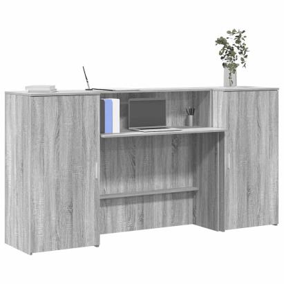 Birou de recepție Gri Sonoma 200x50x103,5 cm Lemn prelucrat GartenMobel Dekor