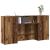 Birou de recepție Lemn vechi 200x50x103,5 cm Lemn prelucrat GartenMobel Dekor