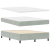 Pat box spring cu saltea & LED, gri deschis, 140x190 cm catifea GartenMobel Dekor