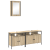 Set de Dulapuri pentru Baie  3 Piese Lemn Prelucrat Stejar Sonoma GartenMobel Dekor