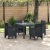 Set de dining de 5 piese din ratan poliesteric GartenMobel Dekor