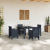 Set de mese de 5 piese cu perne Antracit Poly Rattan GartenMobel Dekor