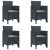 Set de mese de 5 piese cu perne Antracit Poly Rattan GartenMobel Dekor