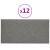 Panouri de perete 12 buc. gri deschis 30x15 cm textil 0,54 m² GartenMobel Dekor