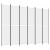Paravan de cameră cu 6 panouri, alb, 300x220 cm, textil GartenMobel Dekor