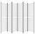 Paravan de cameră cu 6 panouri, alb, 300x220 cm, textil GartenMobel Dekor