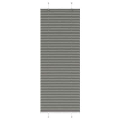 Jaluză plisată Antracit 80x200 cm Lățime țesătură 79,4 cm GartenMobel Dekor