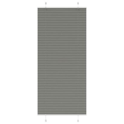 Jaluzea plisată Antracit 95x200 cm Lățime țesătură 94,4 cm GartenMobel Dekor