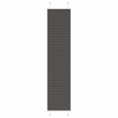 Jaluzea plisată negru 45x200 cm Lățime țesătură 44,4cm poliester GartenMobel Dekor