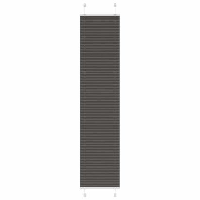 Jaluză plisată negru 50x200 cm Lățime țesătură 49,4cm poliester GartenMobel Dekor