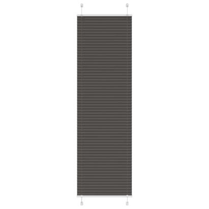 Jaluză plisată negru 55x200 cm Lățime țesătură 54,4cm poliester GartenMobel Dekor