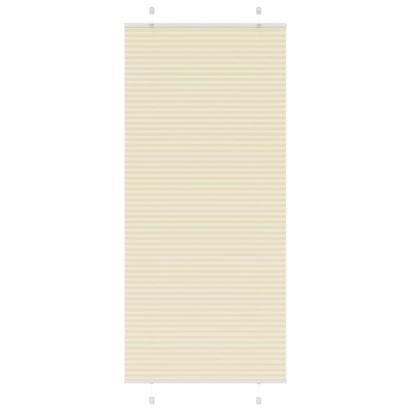 Jaluzea plisată Crem 95x200 cm Lățime țesătură 94,4cm GartenMobel Dekor