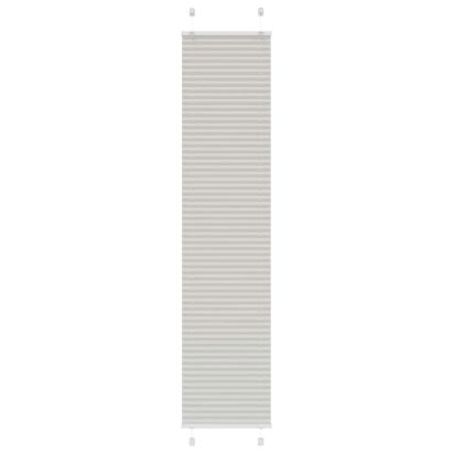 Jaluză plisată gri deschis 45x200 cm Lățime țesătură 44,4 cm GartenMobel Dekor