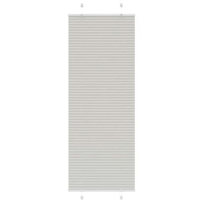 Jaluzea plisată gri deschis 75x200cm Lățime țesătură 74,4 cm GartenMobel Dekor