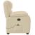 Fotoliu rabatabil de masaj, crem, material textil GartenMobel Dekor