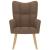 Scaun de relaxare, maro, material textil GartenMobel Dekor