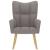 Scaun de relaxare, gri taupe, material textil GartenMobel Dekor
