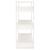 Bibliotecă/Separator cameră, alb, 80x35x91 cm, lemn masiv pin GartenMobel Dekor