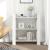 Bibliotecă/Separator cameră, alb, 80x35x91 cm, lemn masiv pin GartenMobel Dekor