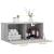 Dulap de perete, gri sonoma, 80x36,5x35 cm, lemn compozit GartenMobel Dekor