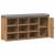 Bancă de pantofi Stejar artizanal 102x32x50 cm lemn prelucrat GartenMobel Dekor
