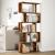 Bibliotecă/separator 5 niveluri lemn vechi 70x24x161 cm lemn GartenMobel Dekor