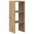 Bibliotecă Stejar Artizanal stivuibil 30x30x80cm Lemn prelucrat GartenMobel Dekor